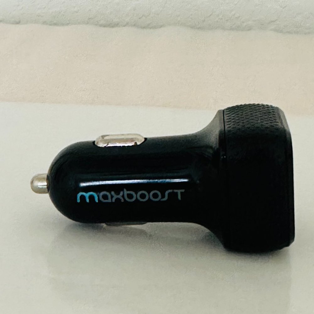 🔋Maxboost🔋 Car Charger Adapter, 4.8A/24W 2 USB Smart Port Car Charger [Black] - Picture 8 of 16